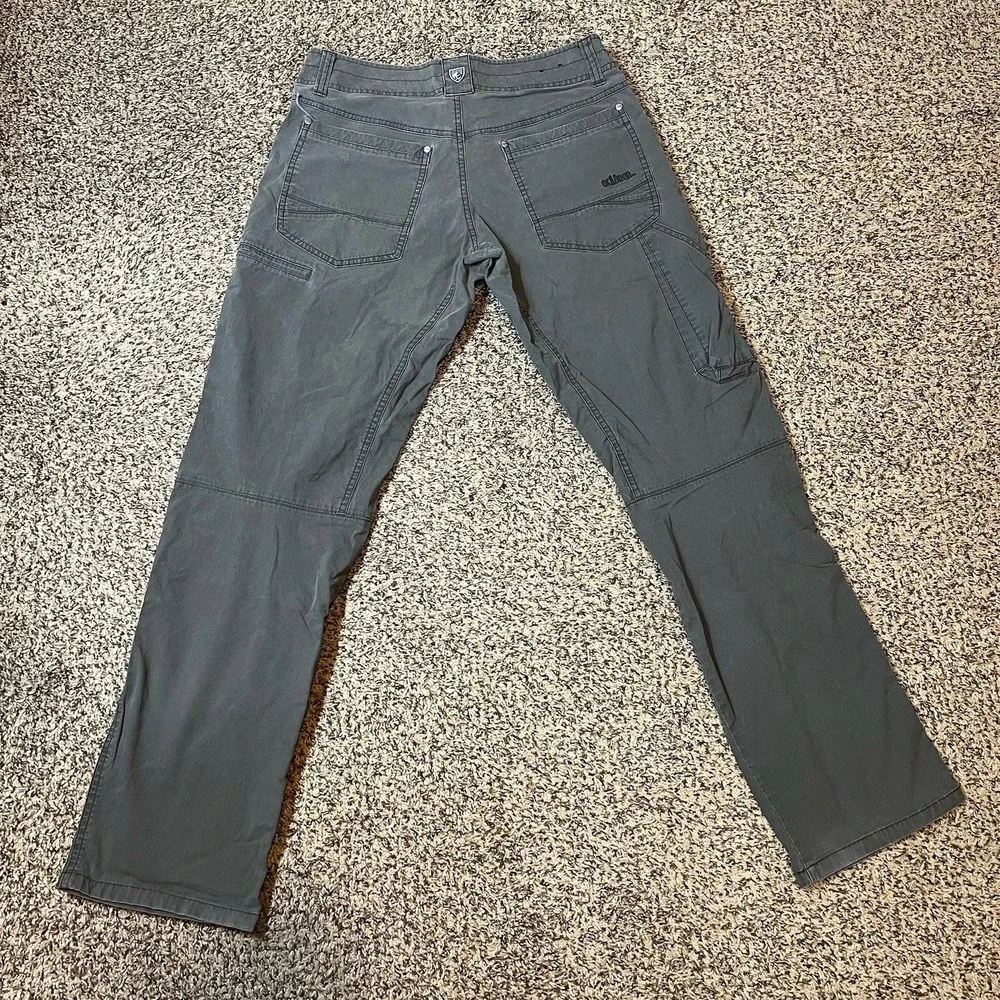 KUHL Revolvr Pants Mens 30x32 Gray Vintage Patina Dye Überkühl Stretch Hiking